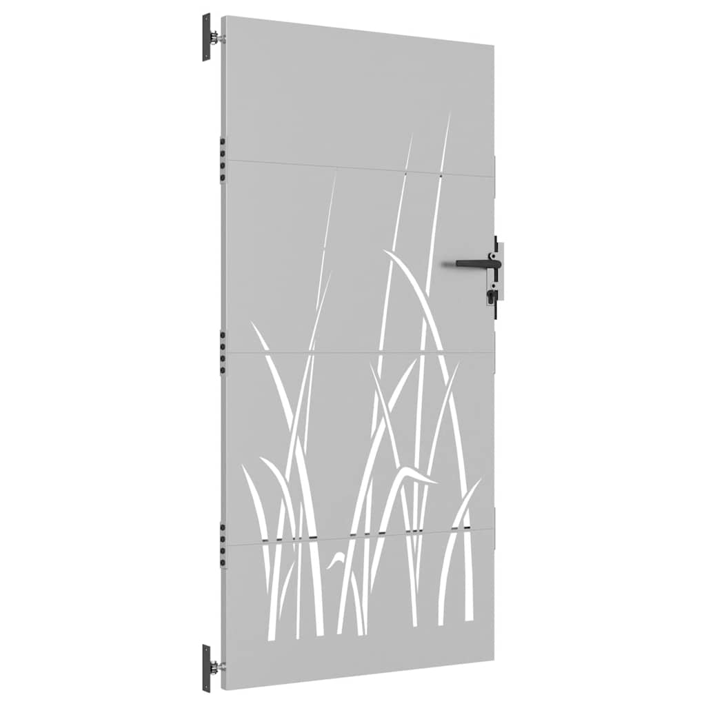 vidaXL Poort 85x200 cm grasontwerp cortenstaal afbeelding