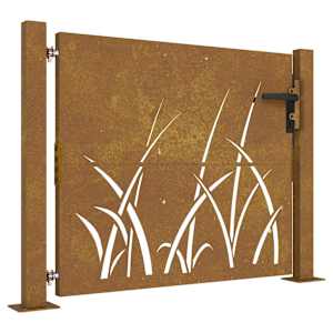 vidaXL aiav&auml;rav 100 x 100 cm corten terasest murukujundusega