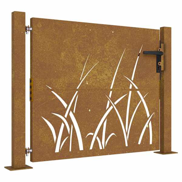 vidaXL aiav&auml;rav 100 x 100 cm corten terasest murukujundusega