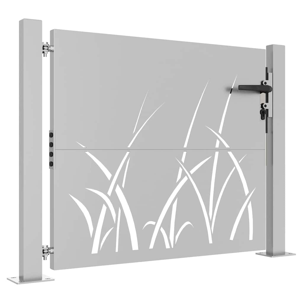 vidaXL Poort 105x105 cm grasontwerp cortenstaal afbeelding