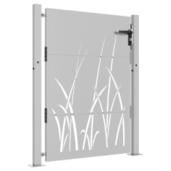 vidaXL Záhradná brána 105x130 cm kortenová oceľ dizajn trávy