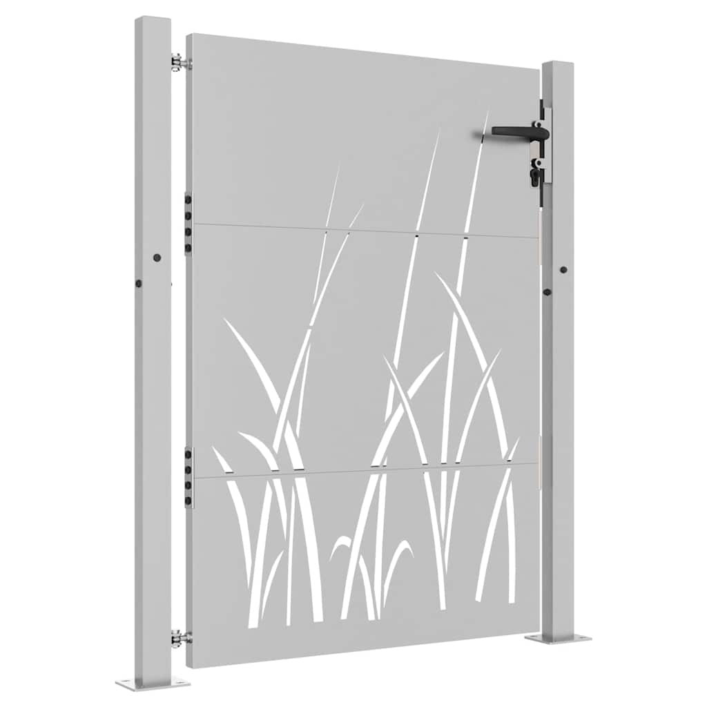 vidaXL Poort 105x155 cm grasontwerp cortenstaal afbeelding