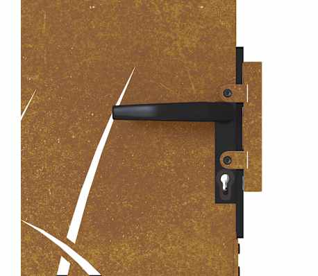 Cancello Da Giardino VidaXL - Acciaio Verniciato Verde, 140x350 Cm, Con Paletti E Serratura - Foto 8