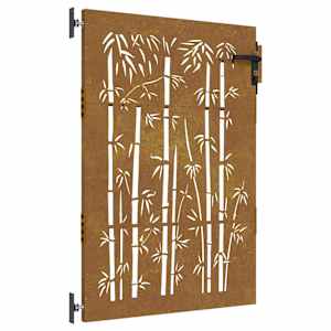 vidaXL aiav&auml;rav 85 x 125 cm corten terasest bambusdisainiga