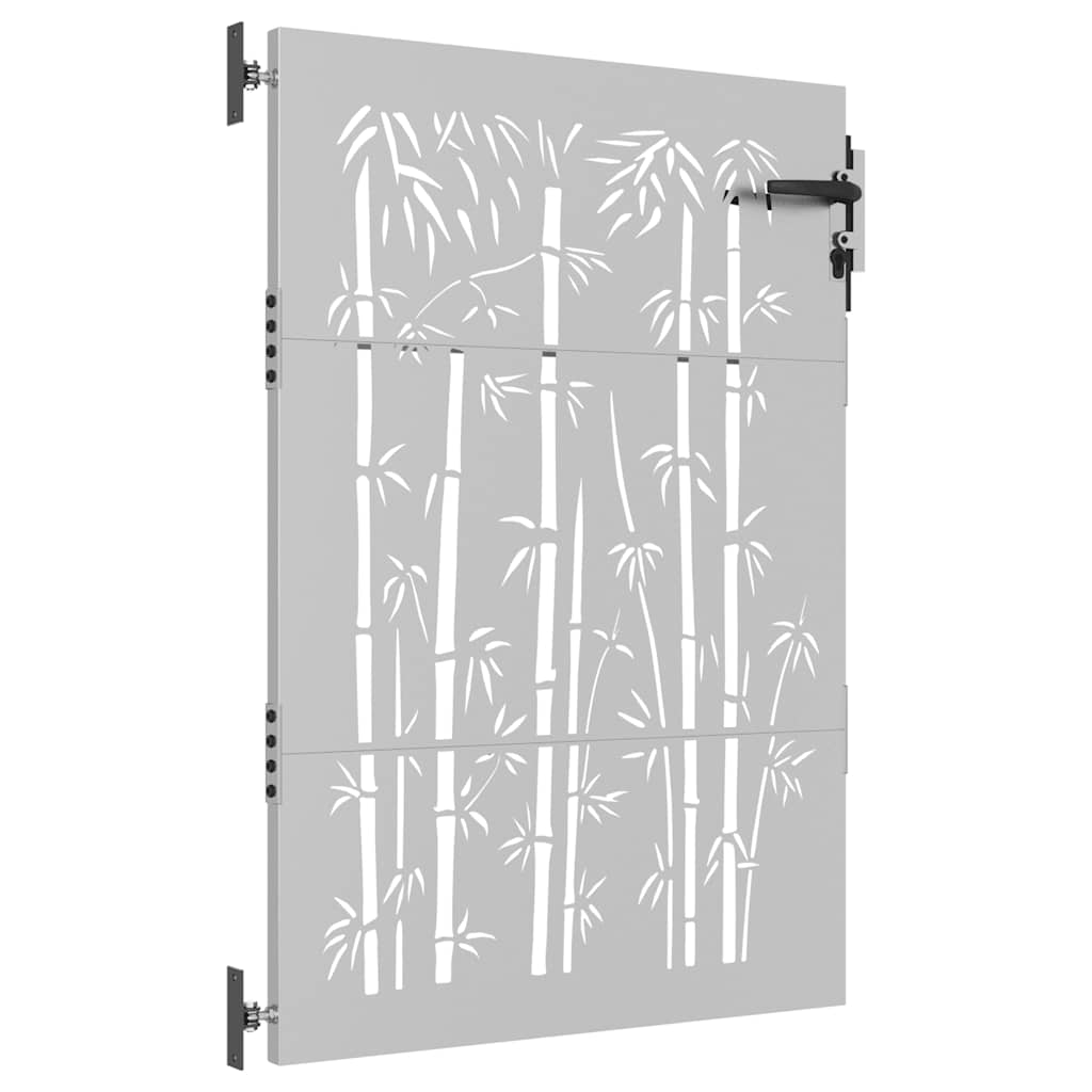 vidaXL Poort 85x125 cm bamboe-ontwerp cortenstaal afbeelding