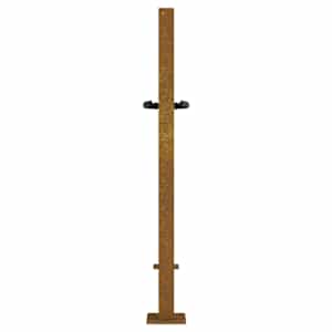 Zahradní branka 100 x 75 cm corten ocel bambusový design - obrázek 6