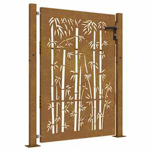 vidaXL aiav&auml;rav 100 x 125 cm corten terasest bambusdisainiga