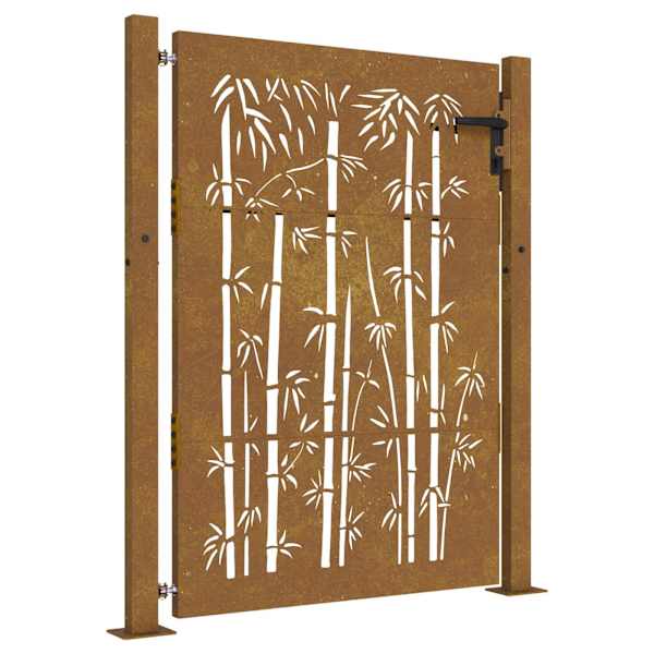 vidaXL aiav&auml;rav 100 x 125 cm corten terasest bambusdisainiga