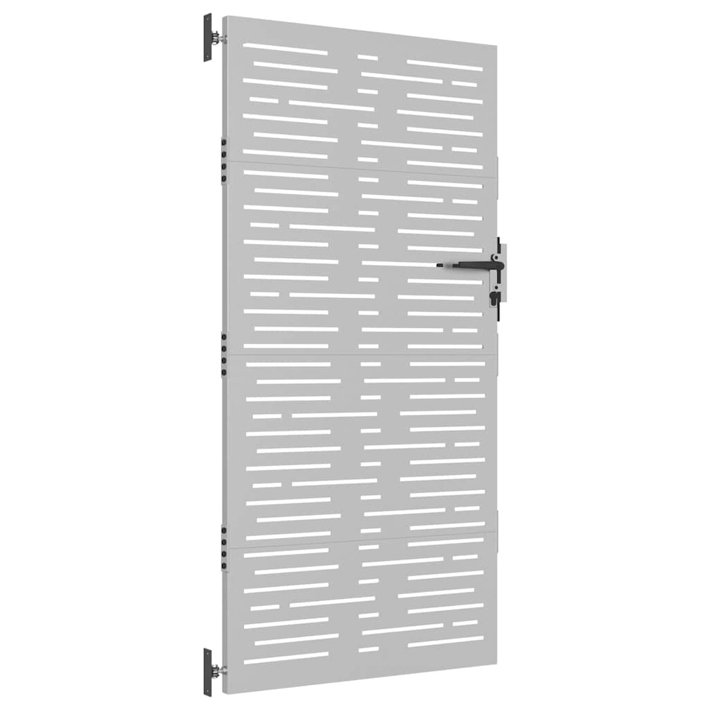 vidaXL Poort 85x200 cm vierkant cortenstaal afbeelding