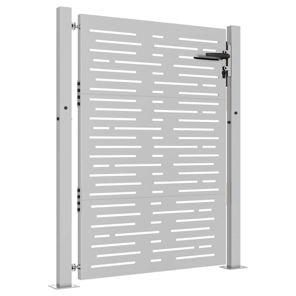 vidaXL Poort 105x130 cm vierkant cortenstaal afbeelding