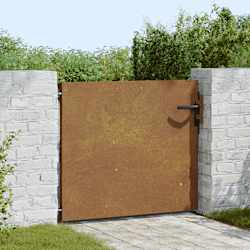vidaXL Garden Gate 85x125 cm Corten Steel Square Design