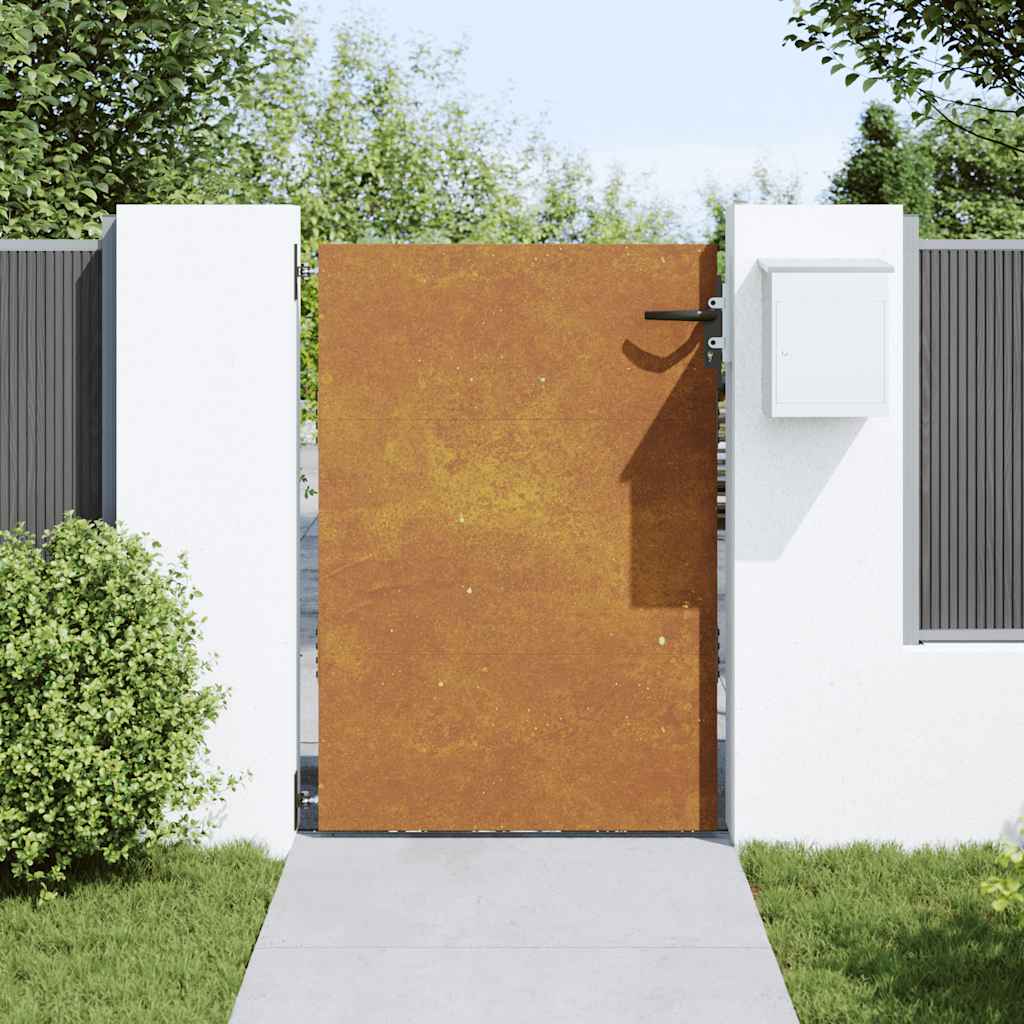 vidaXL Gartentor 85x125 cm Cortenstahl