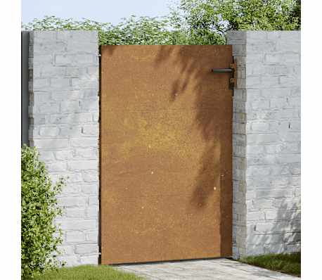 vidaXL Portail de jardin 85x150 cm acier corten