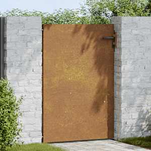 vidaXL Portail de jardin 85x150 cm acier corten