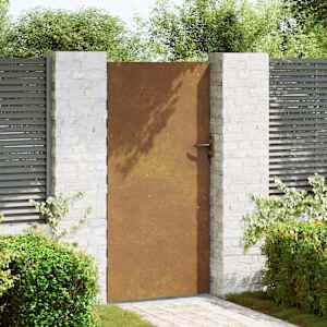 vidaXL Puerta de jard&iacute;n acero corten 85x175 cm