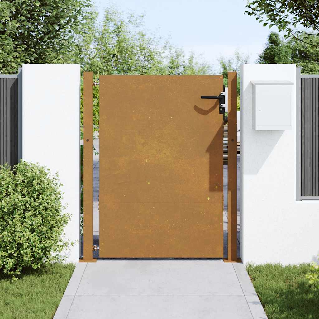 vidaXL Gartentor 105x155 cm Cortenstahl