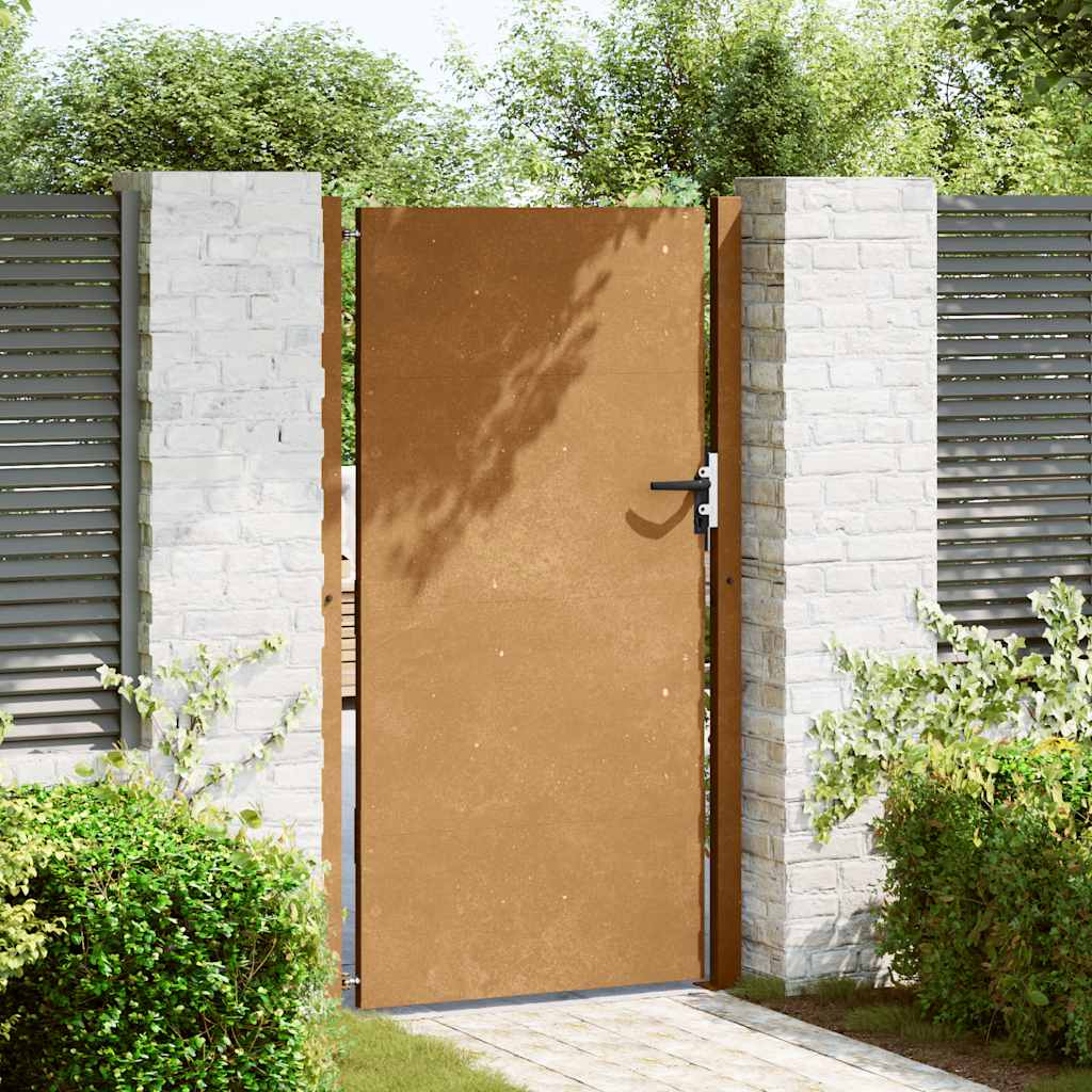 vidaXL Poort 105x180 cm cortenstaal afbeelding