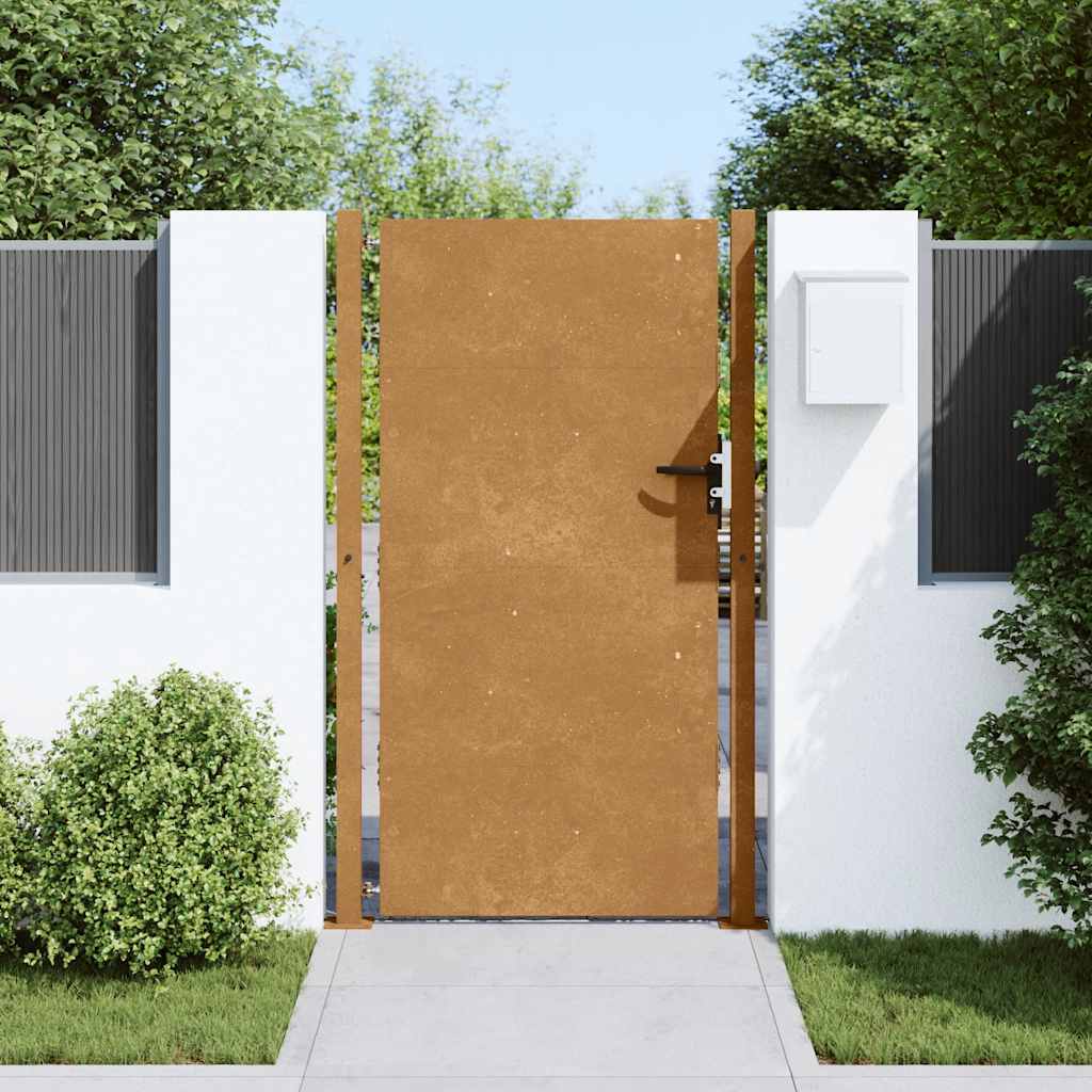 vidaXL Gartentor 105x205 cm Cortenstahl