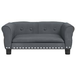 vidaXL Pasja postelja temno siva 70x45x30 cm žamet