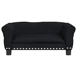 vidaXL Pasja postelja črna 70x45x30 cm žamet