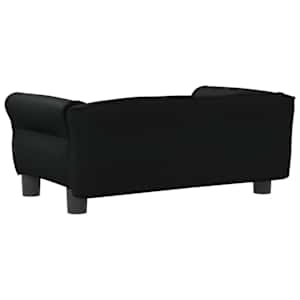 Pelíšek pro psy černý 70 x 45 x 30 cm umělá kůže - obrázek 5