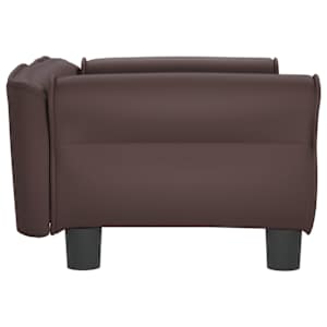 Pelíšek pro psy hnědý 70 x 45 x 30 cm umělá kůže - obrázek 4