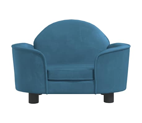 vidaXL Lit pour chien bleu 66x40x45 cm velours