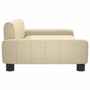Pelíšek pro psy krémový 90 x 53 x 30 cm textil - obrázek 4
