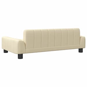 Pelíšek pro psy krémový 90 x 53 x 30 cm textil - obrázek 5