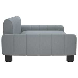 Pelíšek pro psy světle šedý 90 x 53 x 30 cm textil - obrázek 4