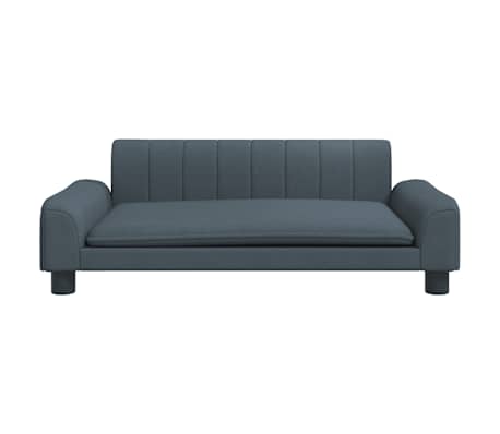 vidaXL Hondenmand 90x53x30 cm stof donkergrijs