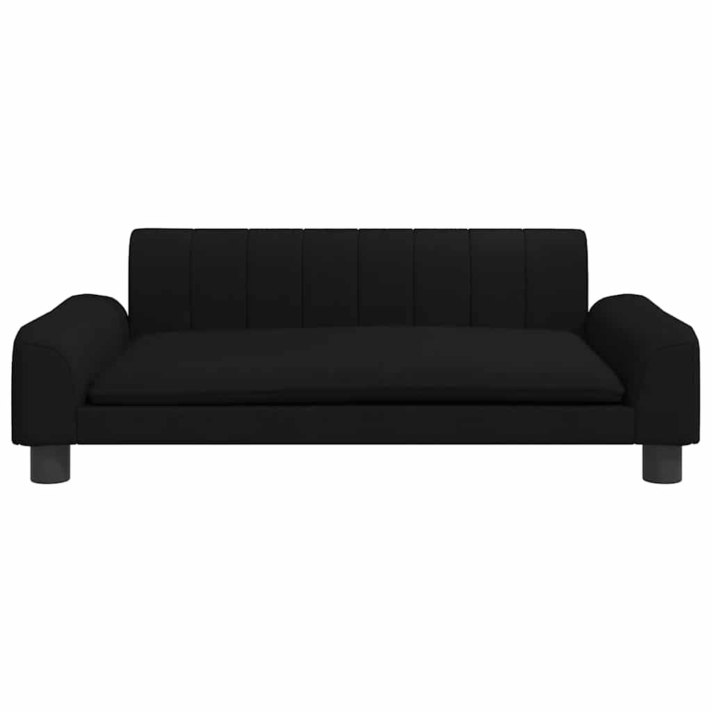 vidaXL Hondenmand 90x53x30 cm stof zwart afbeelding