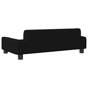 Pelíšek pro psy černý 90 x 53 x 30 cm textil - obrázek 5