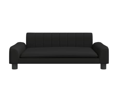 vidaXL Hundebett Schwarz 90x53x30 cm Kunstleder