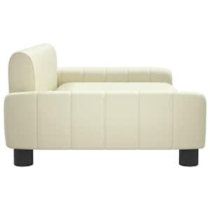 Pelíšek pro psy krémový 90 x 53 x 30 cm umělá kůže - obrázek 4
