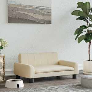 Pasja postelja krem 70x45x30 cm blago