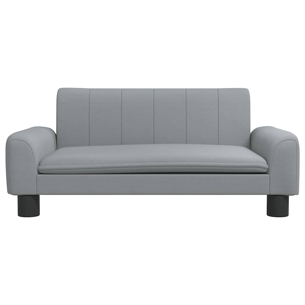 vidaXL Hondenmand 70x45x30 cm stof lichtgrijs afbeelding