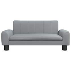 vidaXL Lit pour chien gris clair 70x45x30 cm tissu