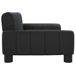 Pelíšek pro psy černý 70 x 45 x 30 cm umělá kůže - obrázek 4