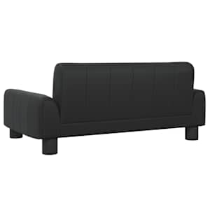 Pelíšek pro psy černý 70 x 45 x 30 cm umělá kůže - obrázek 5