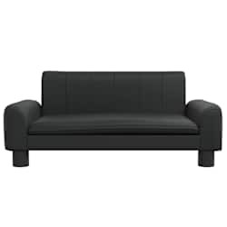 vidaXL Lit pour chien noir 70x45x30 cm similicuir