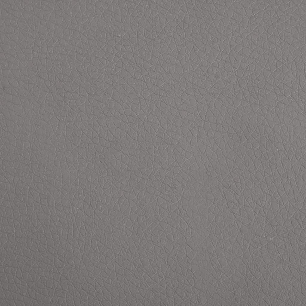 Canapé gris en similicuir pour chien - 70x45x30 cm