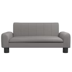vidaXL Lit pour chien gris 70x45x30 cm similicuir
