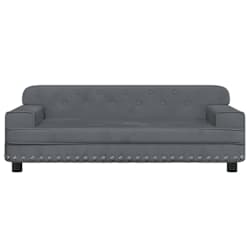 vidaXL Krevet za pse tamnosivi 90 x 53 x 30 cm bar&scaron;unasti
