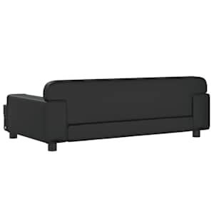 Pelíšek pro psy černý 90 x 53 x 30 cm umělá kůže - obrázek 5