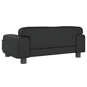 Pelíšek pro psy černý 70 x 45 x 30 cm umělá kůže - obrázek 5