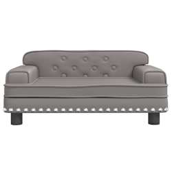 vidaXL Lit pour chien gris 70x45x30 cm similicuir