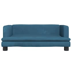 vidaXL Lit pour chien bleu 80x45x30 cm velours