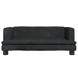 vidaXL Lit pour chien noir 80x45x30 cm velours
