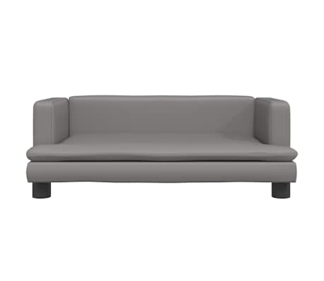 vidaXL Lit pour chien gris 80x45x30 cm similicuir